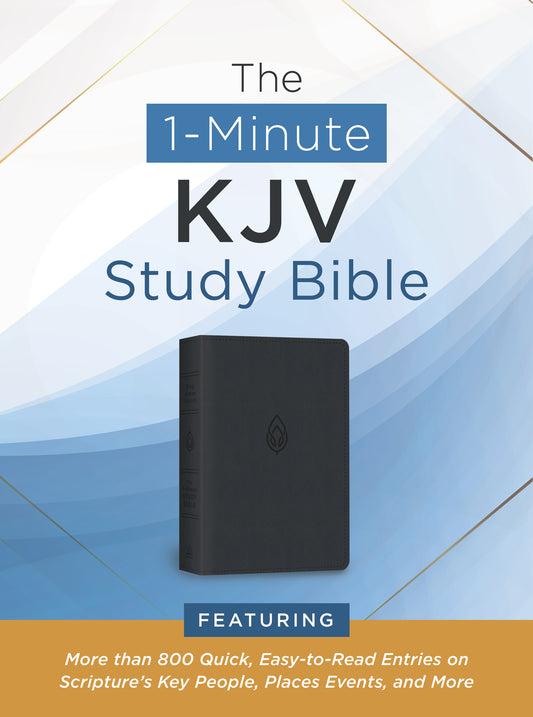 The 1-Minute KJV Study Bible (Pewter Blue)